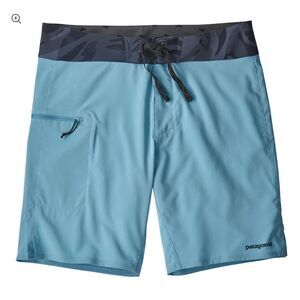 Patagonia Men's Stretch Planing Board Blue Swim Shorts